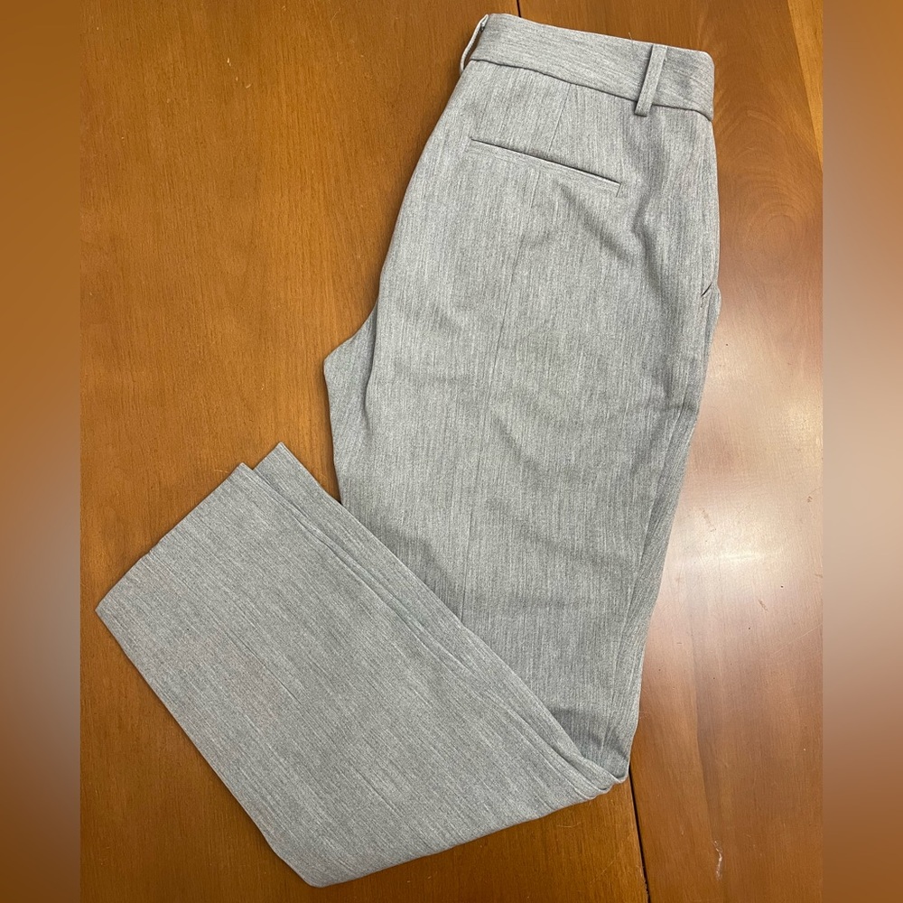 Express Women's Cropped Grey Dress Pants